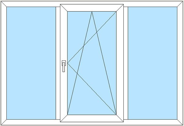 Цена трехстворчатого окна в Гатчине Цена трехстворчатого окна в Гатчине